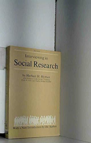 Book Interviewing in social research (A Phoenix book) free