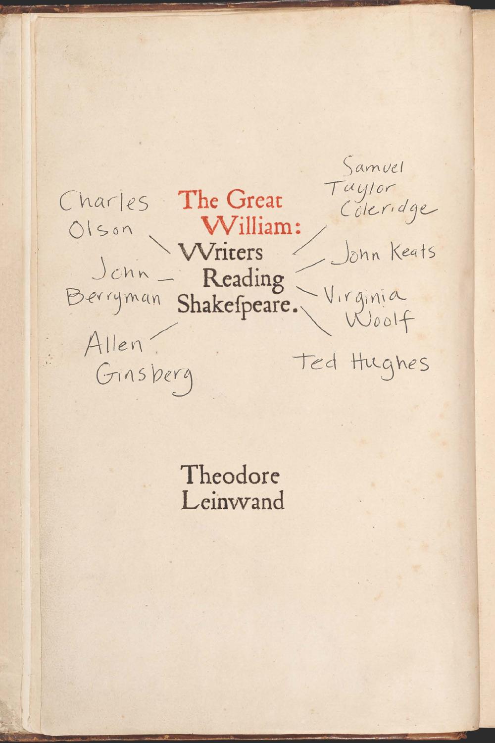 Book The Great William: Writers Reading Shakespeare free
