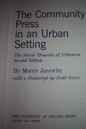 Book Community Press In An Urban Setting free