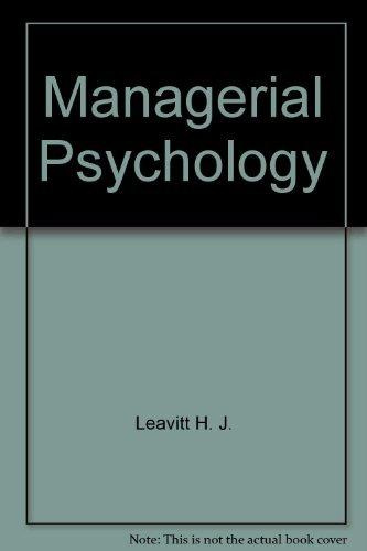 Book Managerial Psychology free