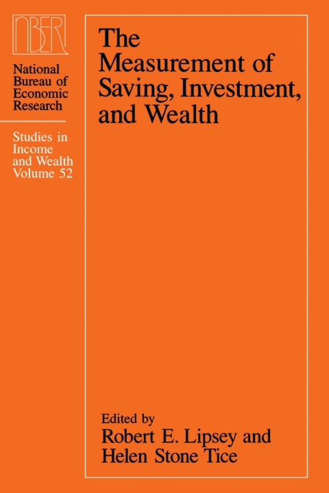 Book The Measurement of Saving, Investment, and Wealth free