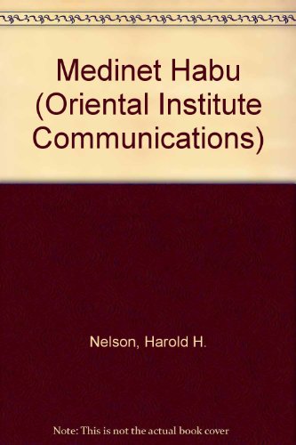 Book Medinet Habu (oriental Institute Communications) free