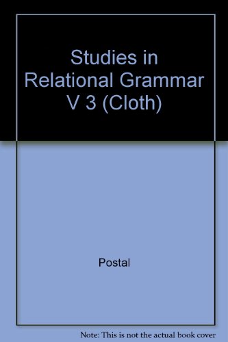 Book Studies In Relational Grammar 3 free