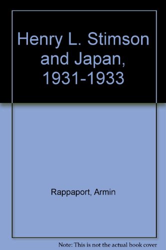 Book Henry L. Stimson and Japan, 1931-33 free