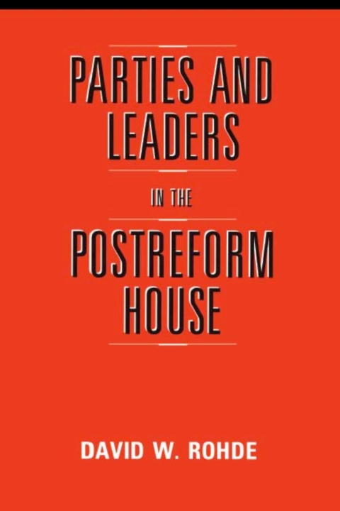 Book Parties and Leaders in the Postreform House free