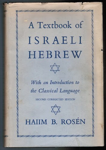 Book Textbook of Israeli Hebrew free