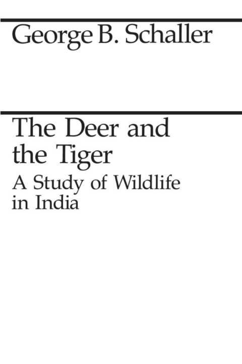 Book The Deer and the Tiger: Study of Wild Life in India (Midway Reprint) free