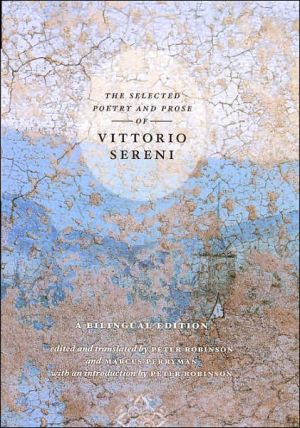 Book The selected poetry and prose of Vittorio Sereni: a bilingual edition free