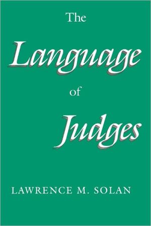 Book The Language of Judges free