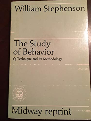 Book The Study Of Behavior: Q-technique And Its Methodology (midway Reprint Series) free