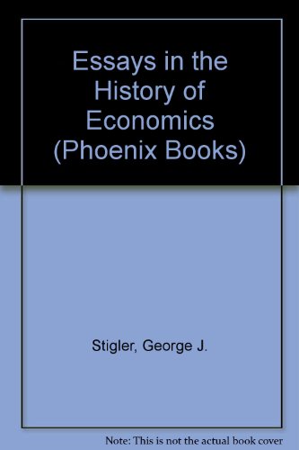 Book Essays in the History of Economics (Phoenix Books) free