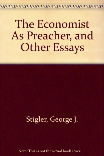 Book The Economist As Preacher, and Other Essays free