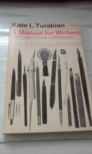 Book A manual for writers of term papers, theses, and Dissertations free