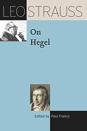 Book Leo Strauss on Hegel (The Leo Strauss Transcript Series) free