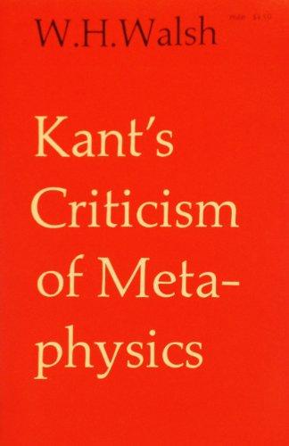 Book Kant's Criticism of Metaphysics free