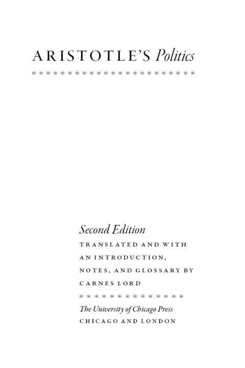 Book Aristotle's "Politics": Second Edition free
