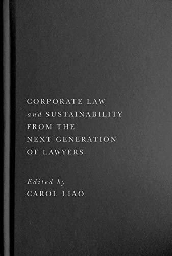 Book Corporate Law and Sustainability from the Next Generation of Lawyers free