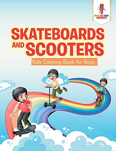 Book Skateboards and Scooters : Kids Coloring Book for Boys free