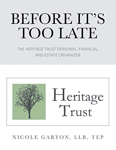 Book Before It's Too Late: The Heritage Trust Personal, Financial and Estate Organizer free