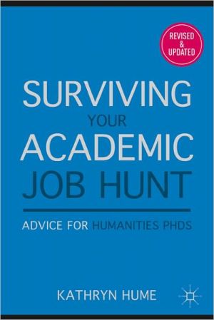 Book Surviving Your Academic Job Hunt: Advice for Humanities PhDs free