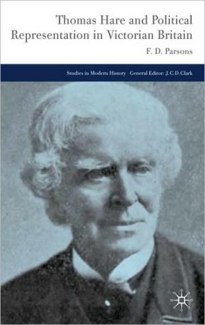 Book Thomas Hare and Political Representation in Victorian Britain (Studies in Modern History) free