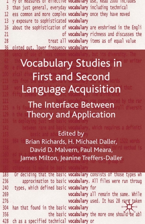 Book Vocabulary Studies in First and Second Language Acquisition free