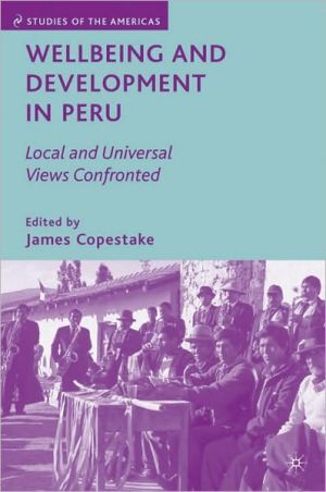 Book Wellbeing And Development In Peru: Local And Universal Views Confronted free