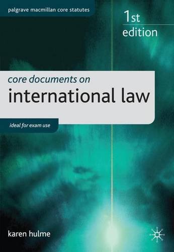 Book Core Documents on International Law (Palgrave Core Statutes) free