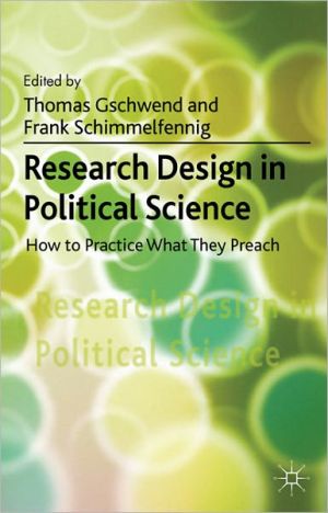 Book Research Design in Political Science: How to Practice what they Preach free