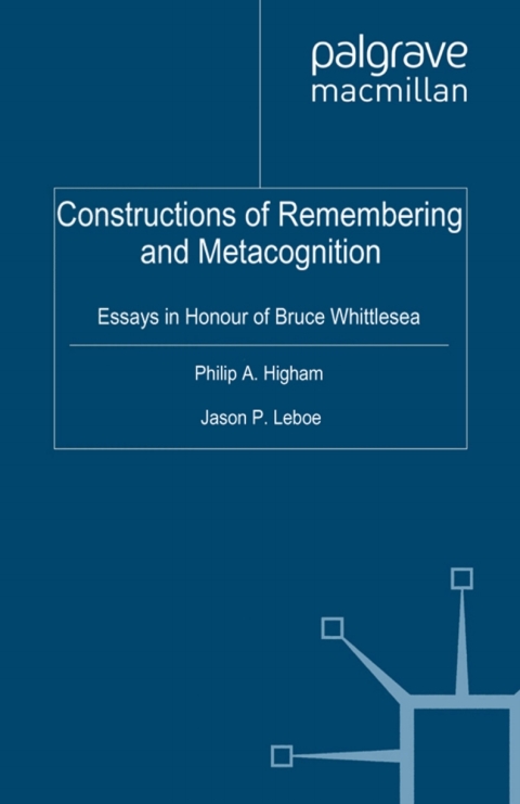 Book Constructions of Remembering and Metacognition free