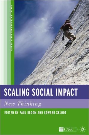 Book Scaling Social Impact: New Thinking (Social Entrepreneurship Series) free
