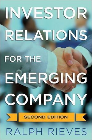 Book Investor Relations For the Emerging Company free