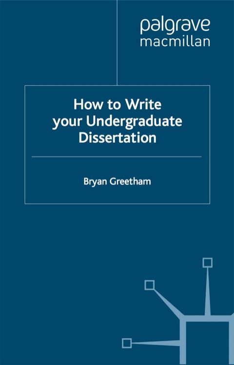 Book How to Write your Undergraduate Dissertation free