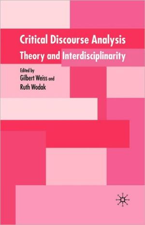 Book Critical Discourse Analysis: Theory and Interdisciplinarity free