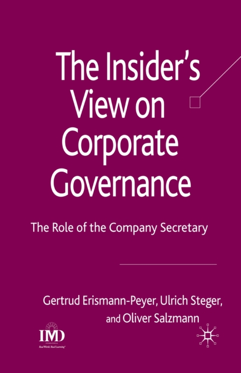 Book The Insider's View on Corporate Governance free