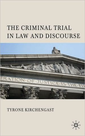 Book The Criminal Trial in Law and Discourse free