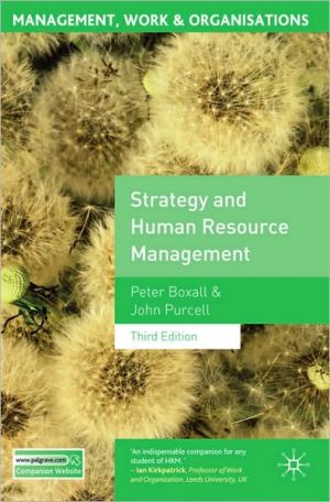 Book Strategy and Human Resource Management: Third Edition (Management, Work and Organisations) free