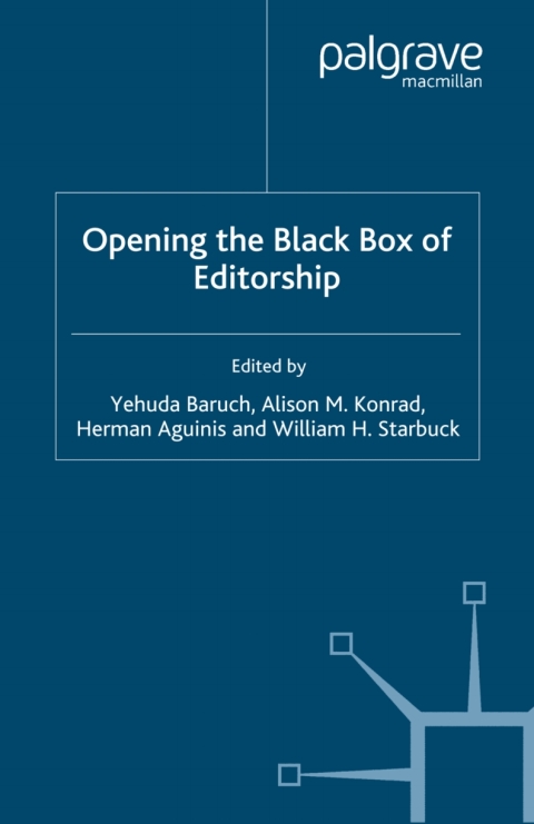 Book Opening the Black Box of Editorship free