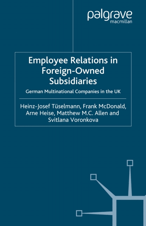 Book Employee Relations in Foreign-Owned Subsidiaries free
