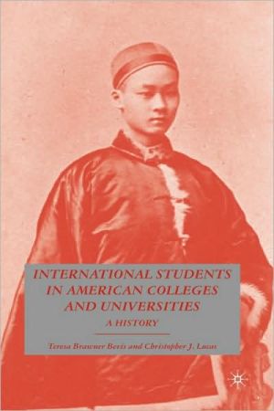 Book International Students in American Colleges and Universities: A History free