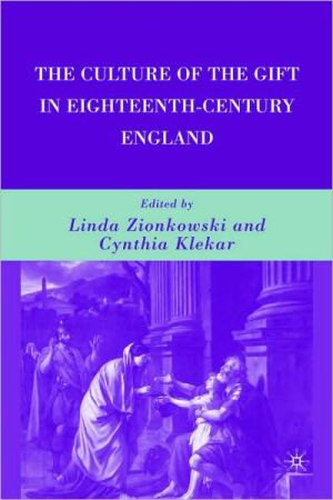 Book The Culture of the Gift in Eighteenth-Century England free