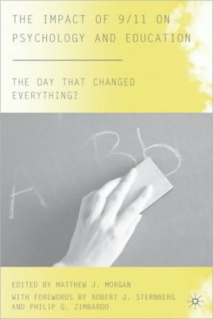 Book The Impact Of 9/11 On Psychology And Education free
