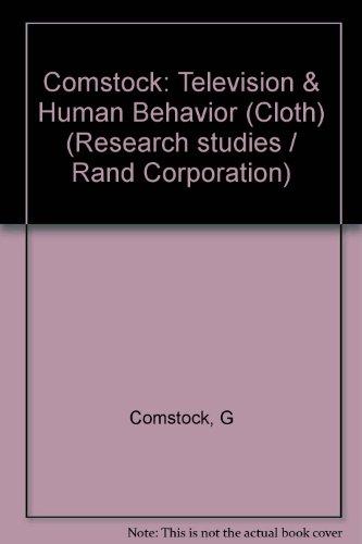 Book Television and Human Behavior free