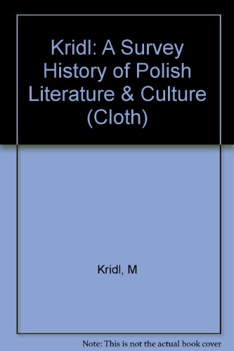 Book Survey Of Polish Literature And Culture free
