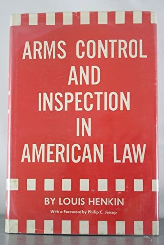 Book Arms Control And Inspection In American Law free