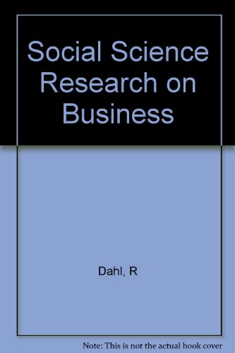 Book Social Science Research on Business: Product and Potential free