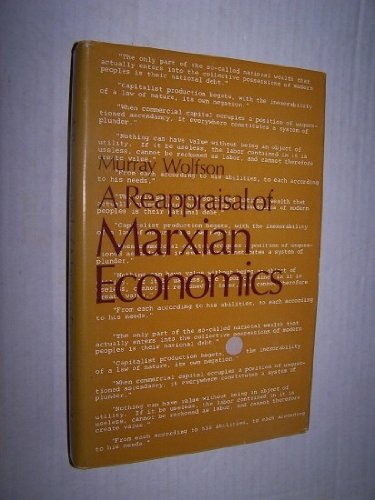 Book Reappraisal Of Marxian Economics free