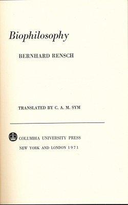 Book Biophilosophy free