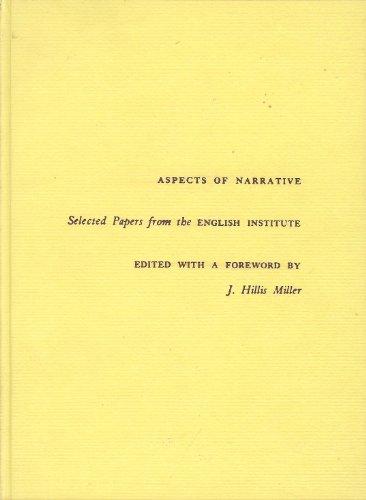 Book Aspects of Narrative: Selected Papers from the English Institute free