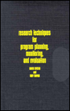 Book Research Techniques for Program Planning Monitoring and Evaluation free